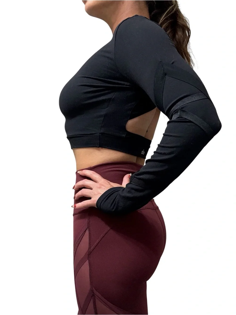 Alo long sleeve crop (S)